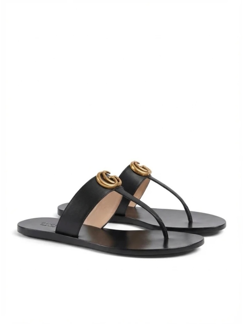 Gucci Women's Marmont Leather Thong Sandal